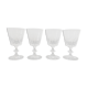 Set of 4 crystal walking glasses