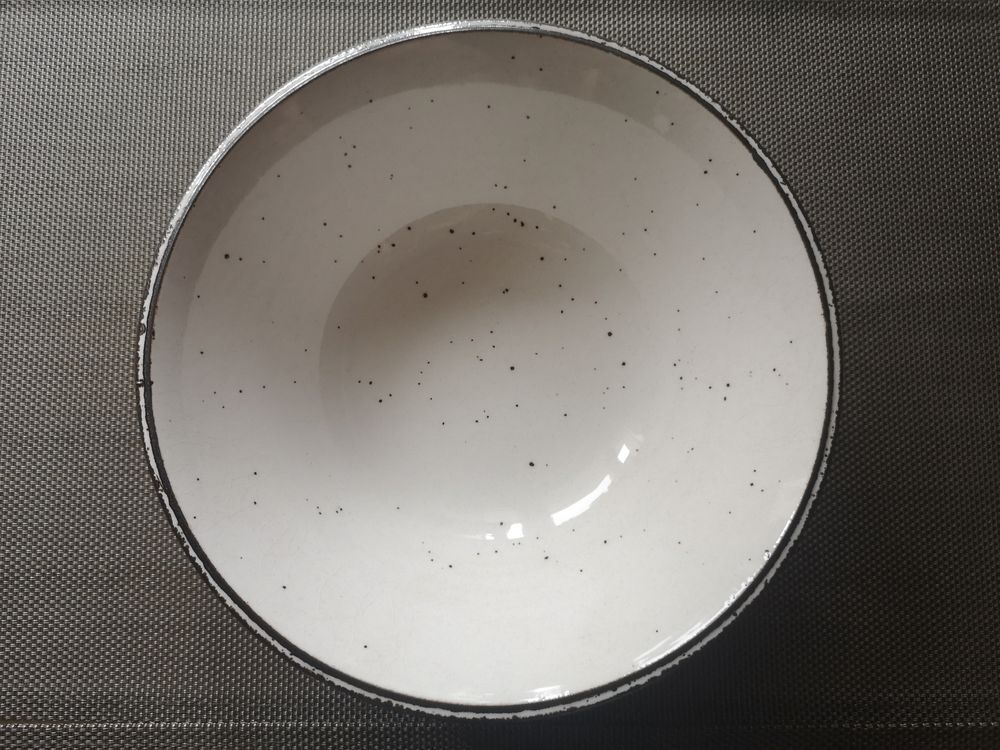 English speckled ceramic dessert set (main course and ramekins) Johnson Brothers - 1970s