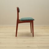 Set of six teak chairs, Danish design, 1960s, manufacture: N. & K. Bundgaar