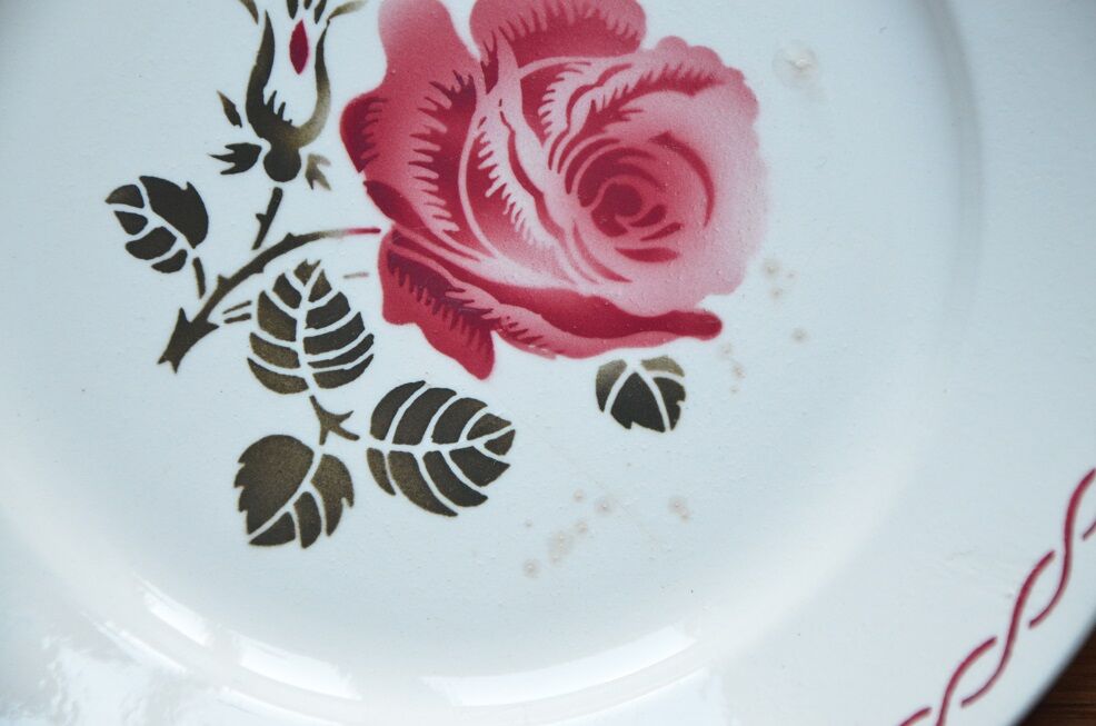 Lot of 4 plates Badonviller, Germaine