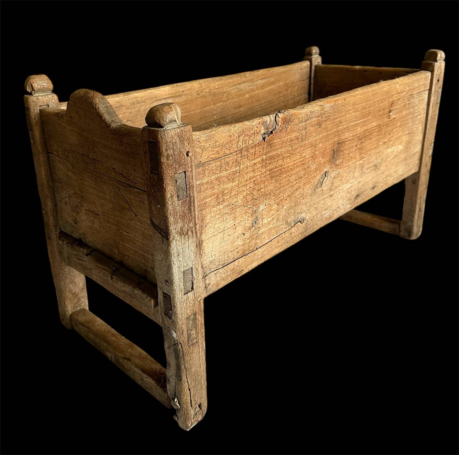 Very old wooden cradle