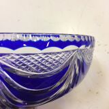 Dish Bohemian crystal two-tone