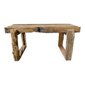 Table basse en bois brut ancien