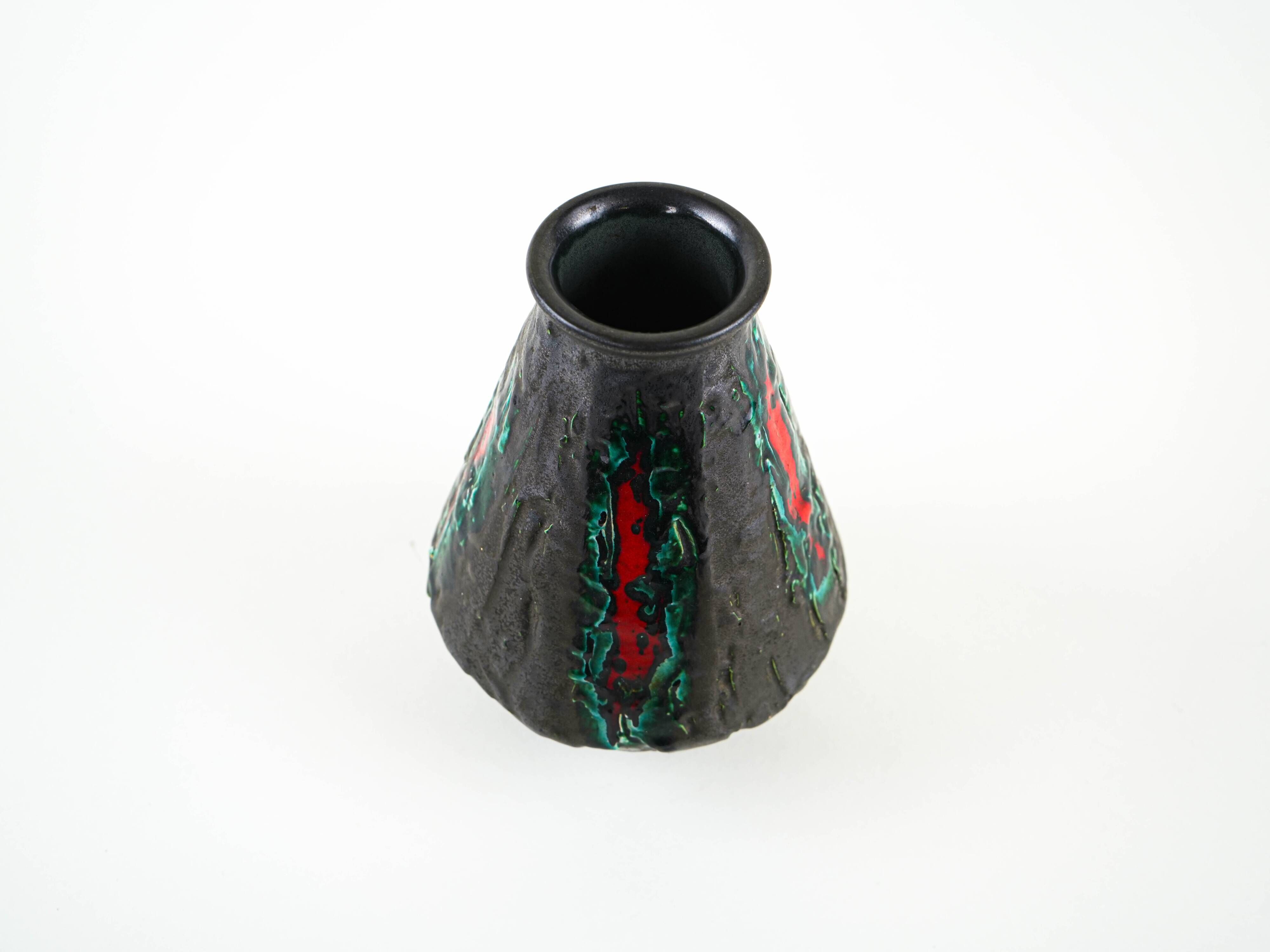 Ceramic vase, German design, 1970s, made in West Germany