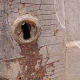 Porte ancienne patine beige