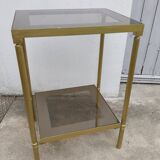 Gilded brass side table