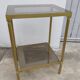 Gilded brass side table