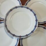 Set of five porcelain plates