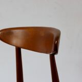 Set of 4 scandinavian chairs,  60s