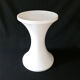 Vintage white plastic stool imitation Tam Tam from the space age of the 70s