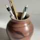 VASE Artisanal Signed Stoneware VINTAGE