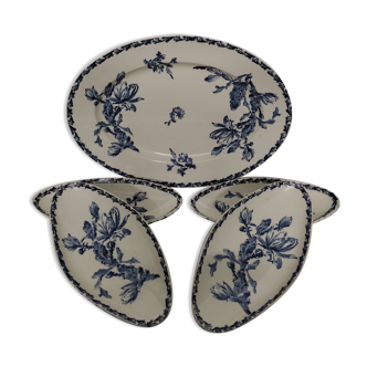 Dish and raviers Gien cactus