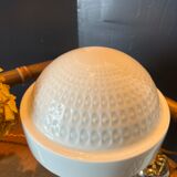 Vintage table lamp large porcelain globe Bernardaud Limoges J.J Prolongeau - Circa 1960