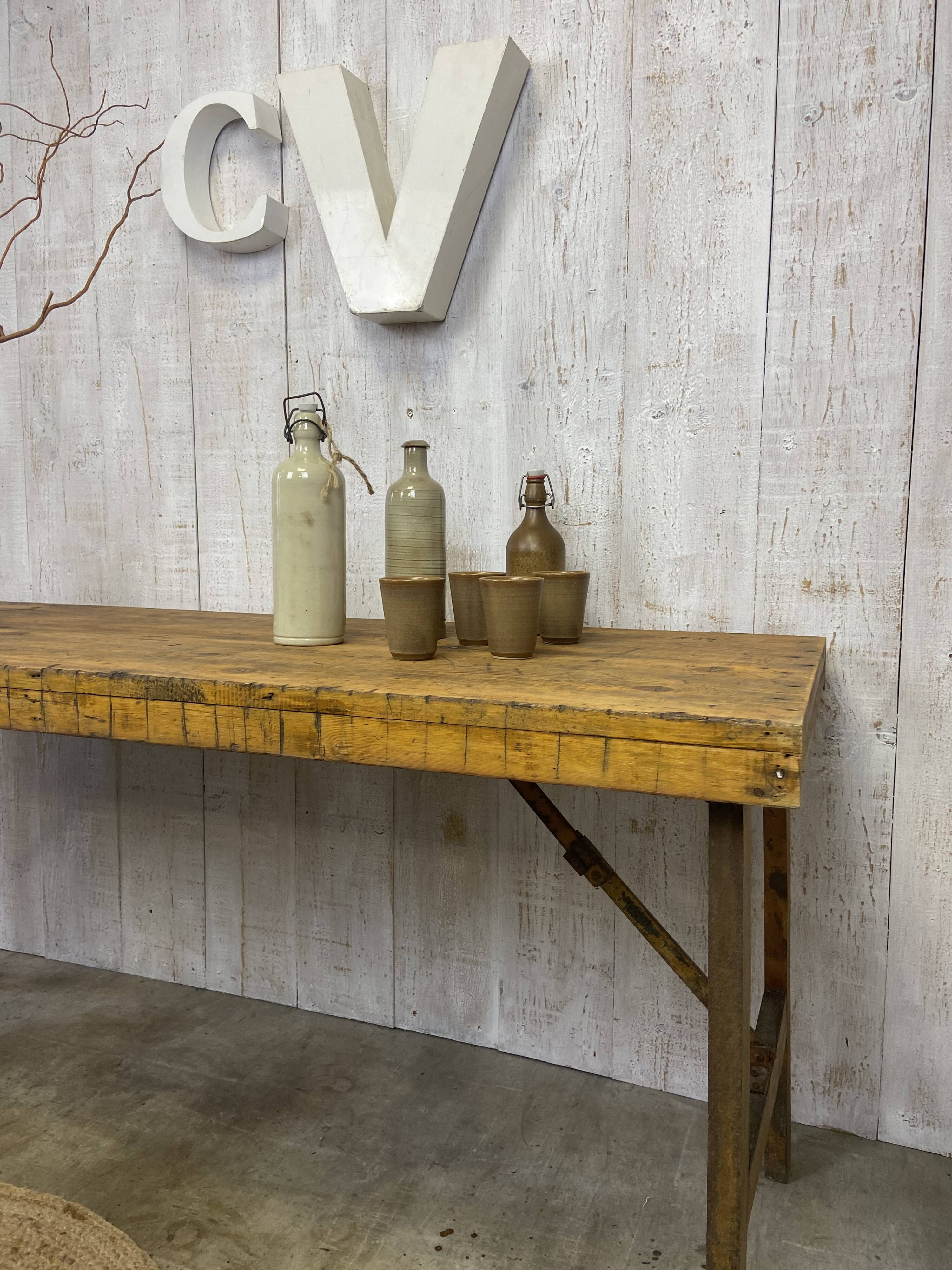 Vintage workshop table