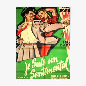 Original movie poster "I'm a sentimental" 1955 Bella Darvi,Constantine...