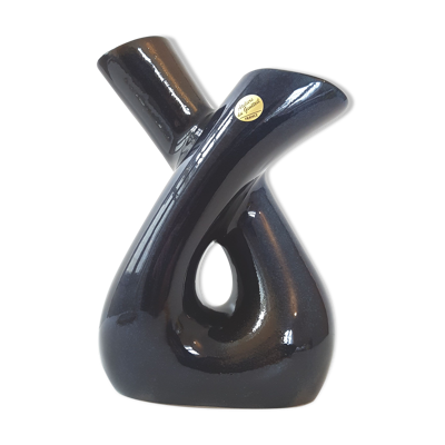 Vase céramique Atelier du Genêteil 1970 vintage