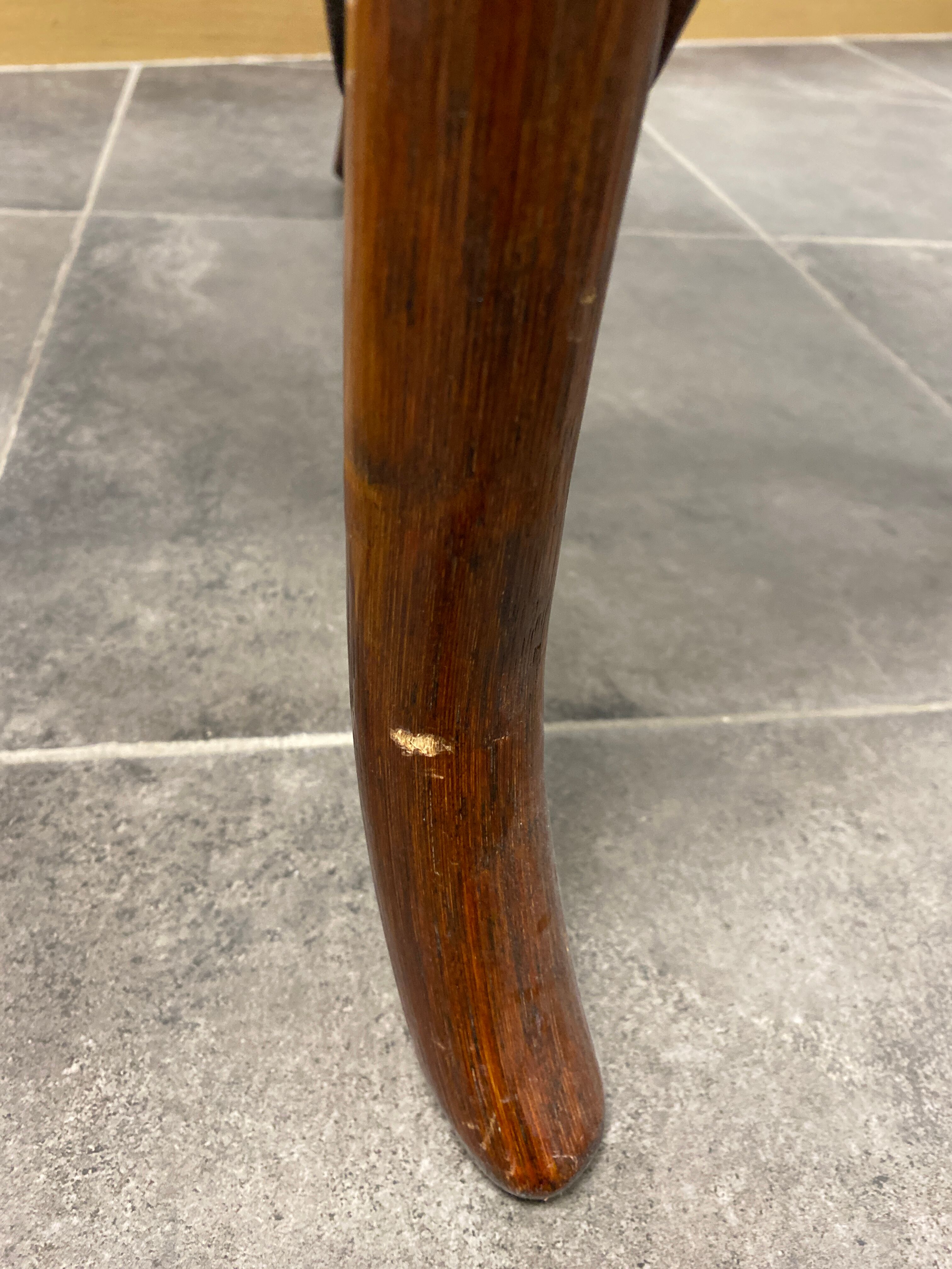 4 vintage woven rattan chairs