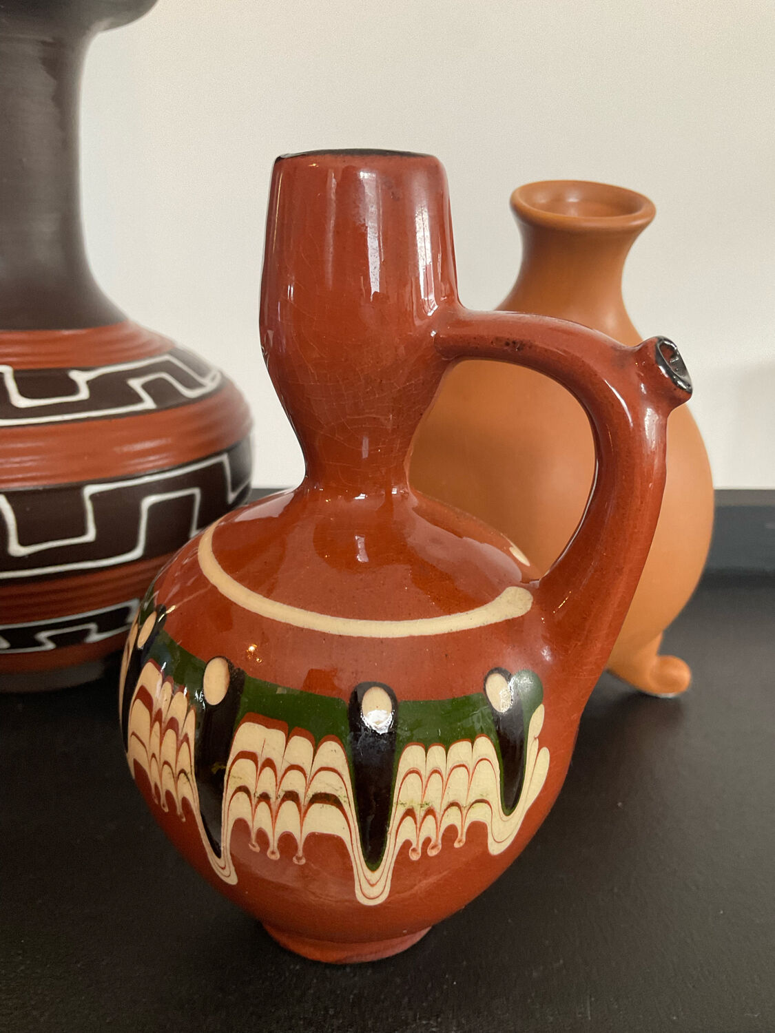 Trio of vintage ceramic vases