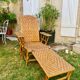 Chaise longue en rotin. 1910