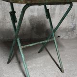 Painted metal folding table