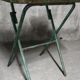 Painted metal folding table