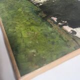 HST painting "Country House" German early 20th century