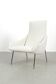 Fauteuil rembourré vintage blanc