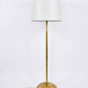 Bakalowits floor lamp from Vienna in solid brass with a glass handle, Austria, 1950s.