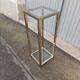 Vintage metal and glass column