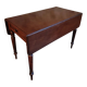 Table à abattants anglaise ancienne en acajou, fin XIXe siècle