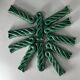 Knife holders in green ceramic Vallauris vintage 1950
