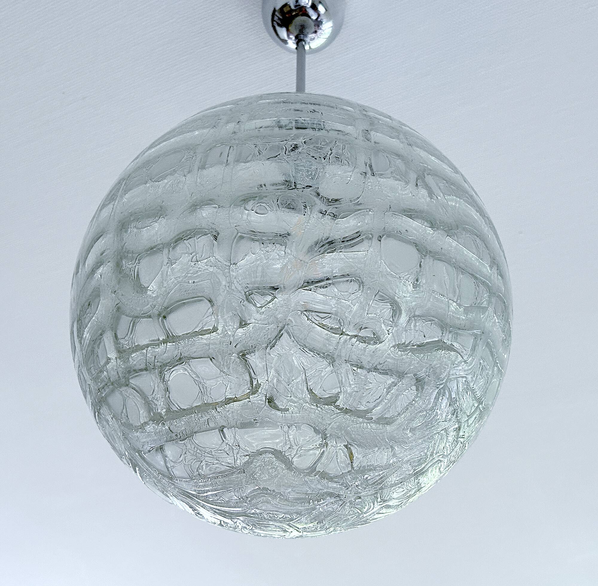 Large Vintage Murano Glass Pendant Light