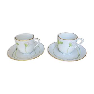 Paire de tasses hermes modèle le nil