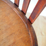Set of wooden bistro chairs, vintage