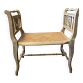 Cane bench "corridor" or piano.