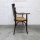 Fischel bench 1930 curved wood artisanal cane handmade