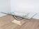 Wrought iron and glass coffee table