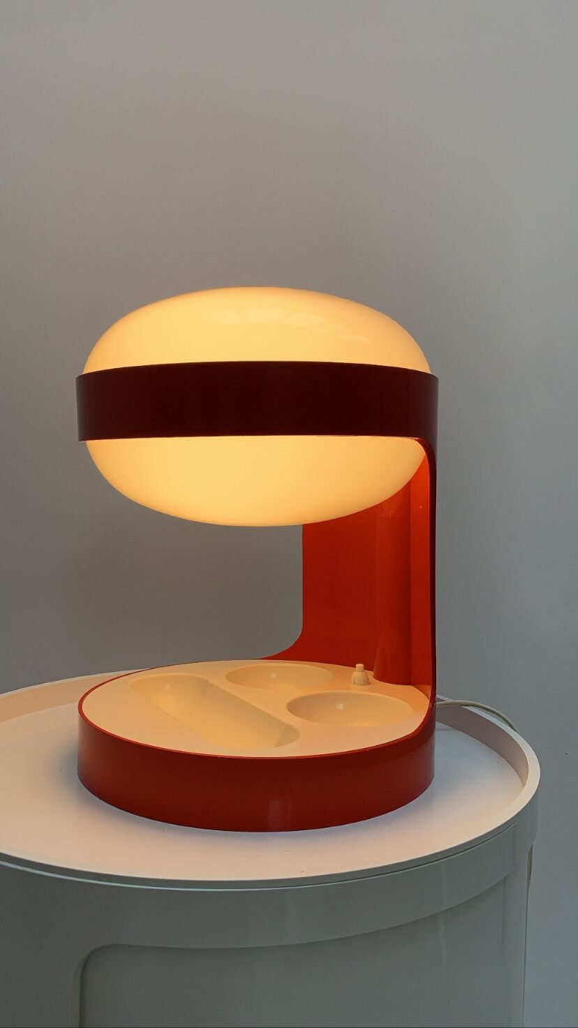 Lamp KD29 red Joe Colombo