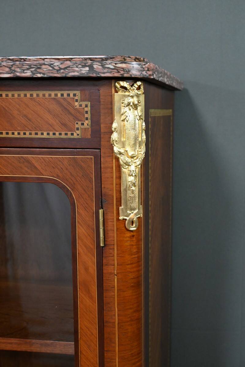 Rosewood and Mahogany Bookcase, Louis XVI Style – Early 20th Century