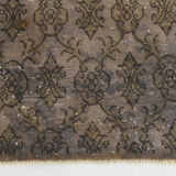 Narrow brown vintage runner 247x70cm