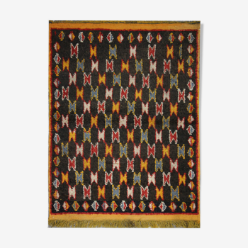 Hand made oriental carpet area rug 100x137cm