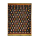Hand made oriental carpet area rug 100x137cm