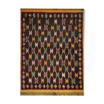 Hand made oriental carpet area rug 100x137cm