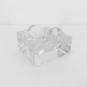 Sculptural ashtray in clear glass, Puzzle model, design Bertil Vallien, B