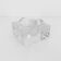 Sculptural ashtray in clear glass, Puzzle model, design Bertil Vallien, B