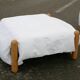 Enzo Mari, Gamba di Legno armchair and ottoman, Driade, Italy, 1976