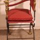 Fauteuil Curule En Fer Forgé Et Bronze