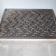 Box in silver metal and mahogany 1940
