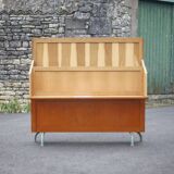 Storage furniture, school furniture, wooden furniture, vintage furniture from the 60s, interior decoration