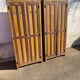 Paire de vestiaire d’usine bois
